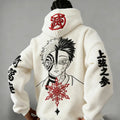 Demon Slayer Color-blocked Corduroy Hooded Sweatshirt