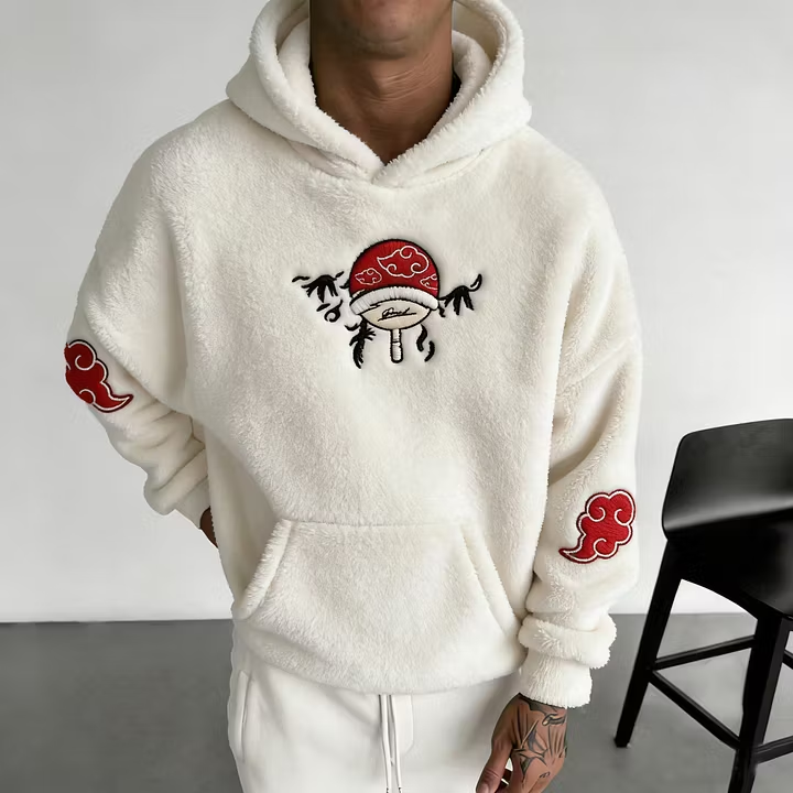 Naruto Color Blocked Plush Hoodie