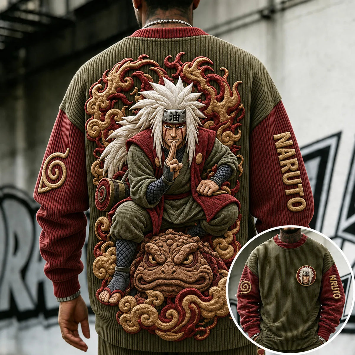 Naruto Unisex Anime-print Crewneck Sweatshirt