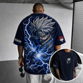 Naruto Unisex Anime-Style Retro Corduroy Oversized T-Shirt