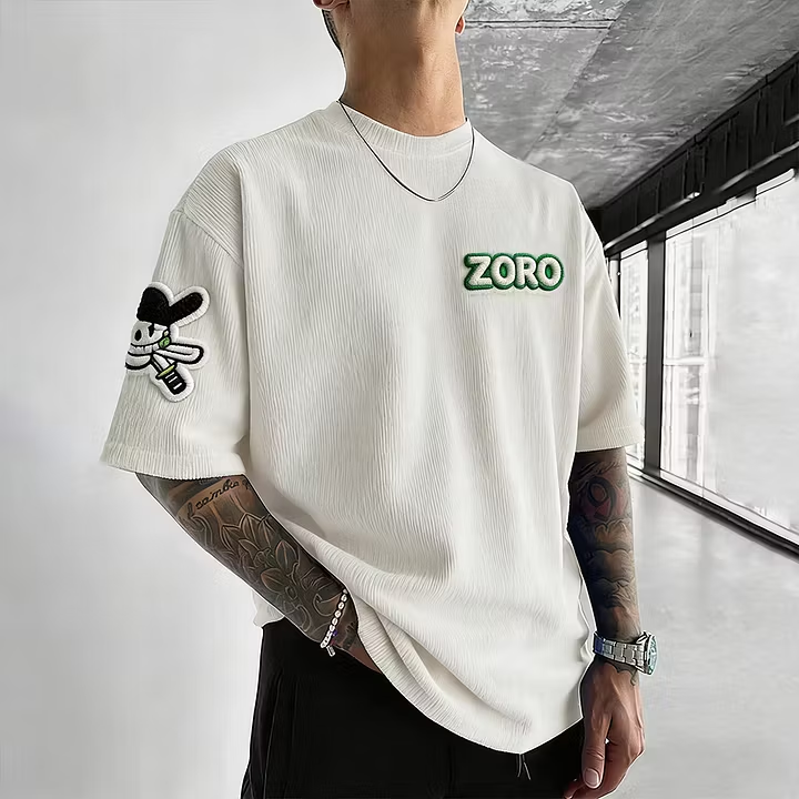 Naruto Unisex Anime Inspired Vintage Corduroy T-Shirt