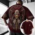 Naruto Unisex Anime-Style Retro Corduroy Oversized T-Shirt