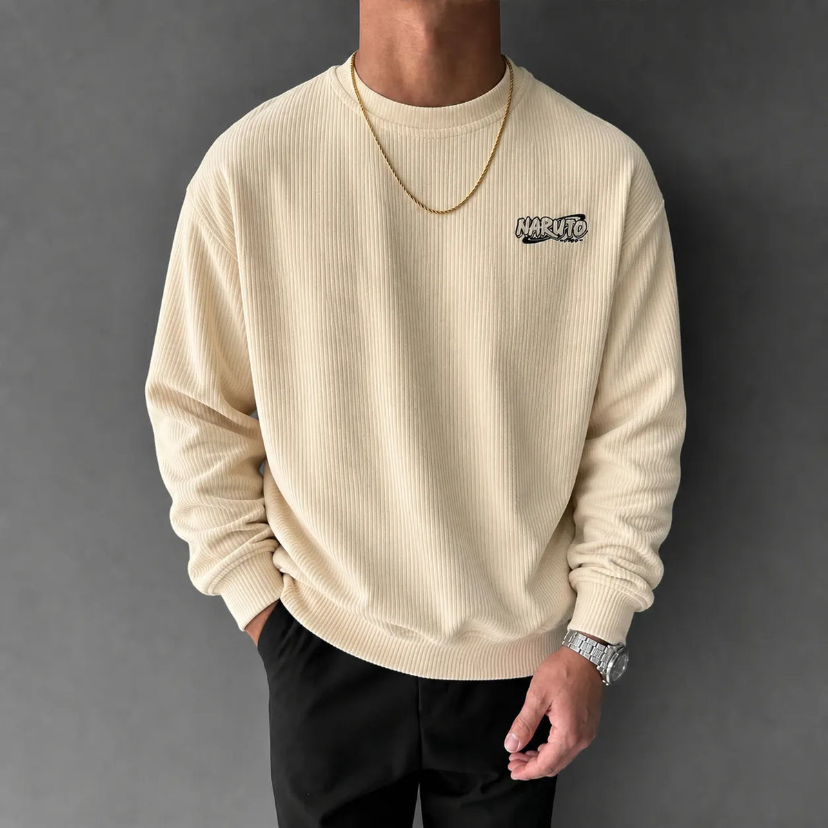 Naruto Unisex Anime-print Crewneck Sweatshirt