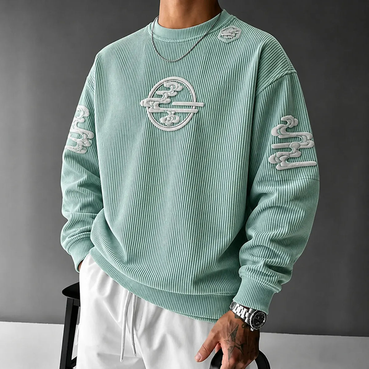 Demon Slayer Unisex Anime-print Crewneck Sweatshirt