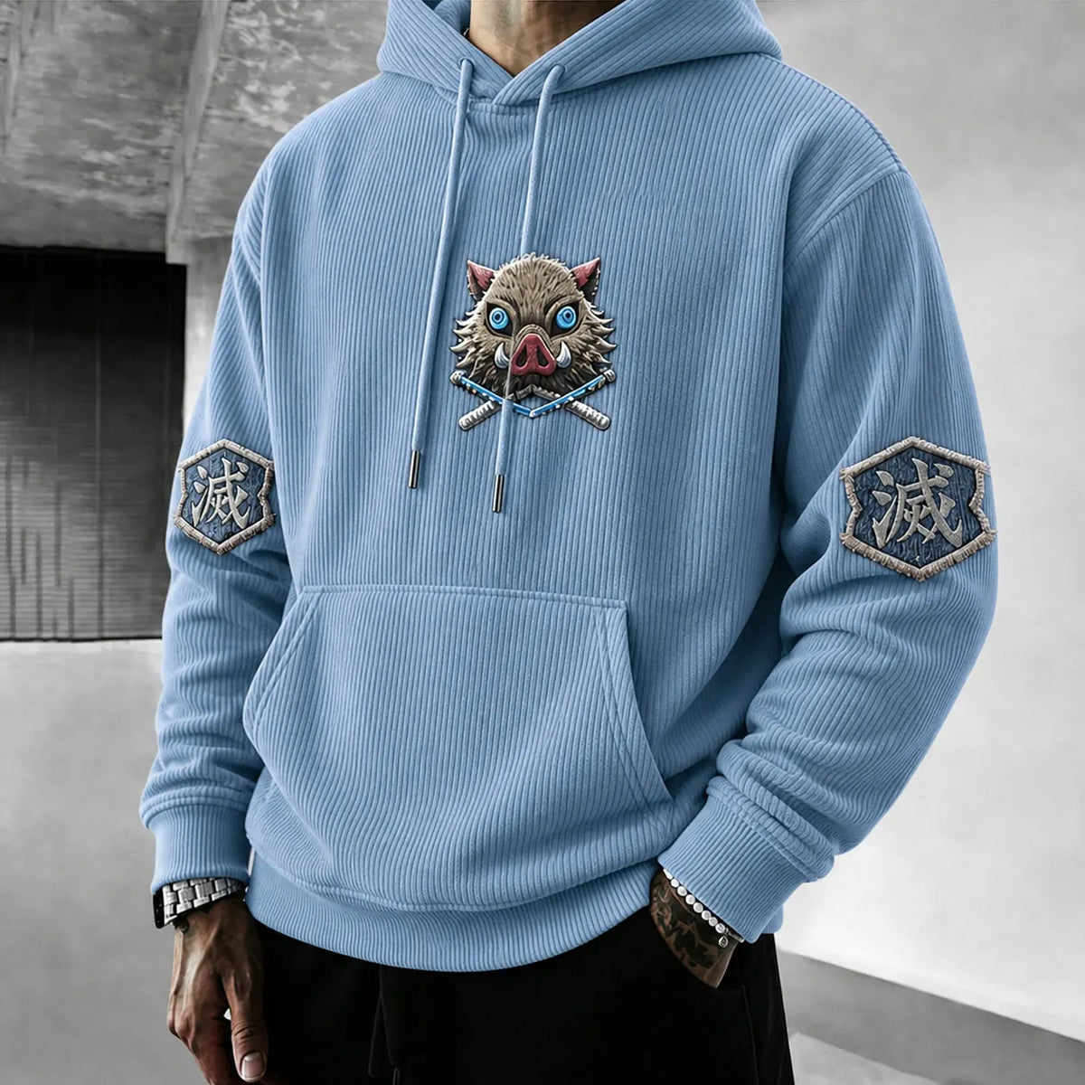 Demon Slayer Unisex Anime-print Hoodie