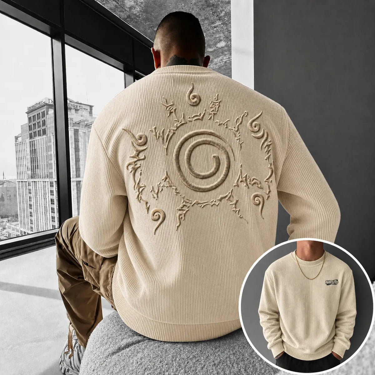 Naruto Unisex Anime-print Crewneck Sweatshirt