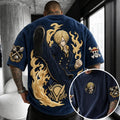 One Piece Unisex Anime-Style Retro Corduroy Oversized T-Shirt