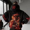 Demon Slayer Color Blocked Plush Hoodie
