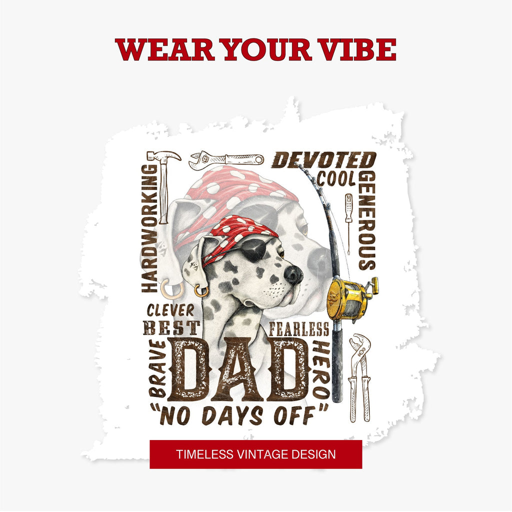 Hardworking Dad No Days Off Graphic T-Shirt – Father's Day Gift