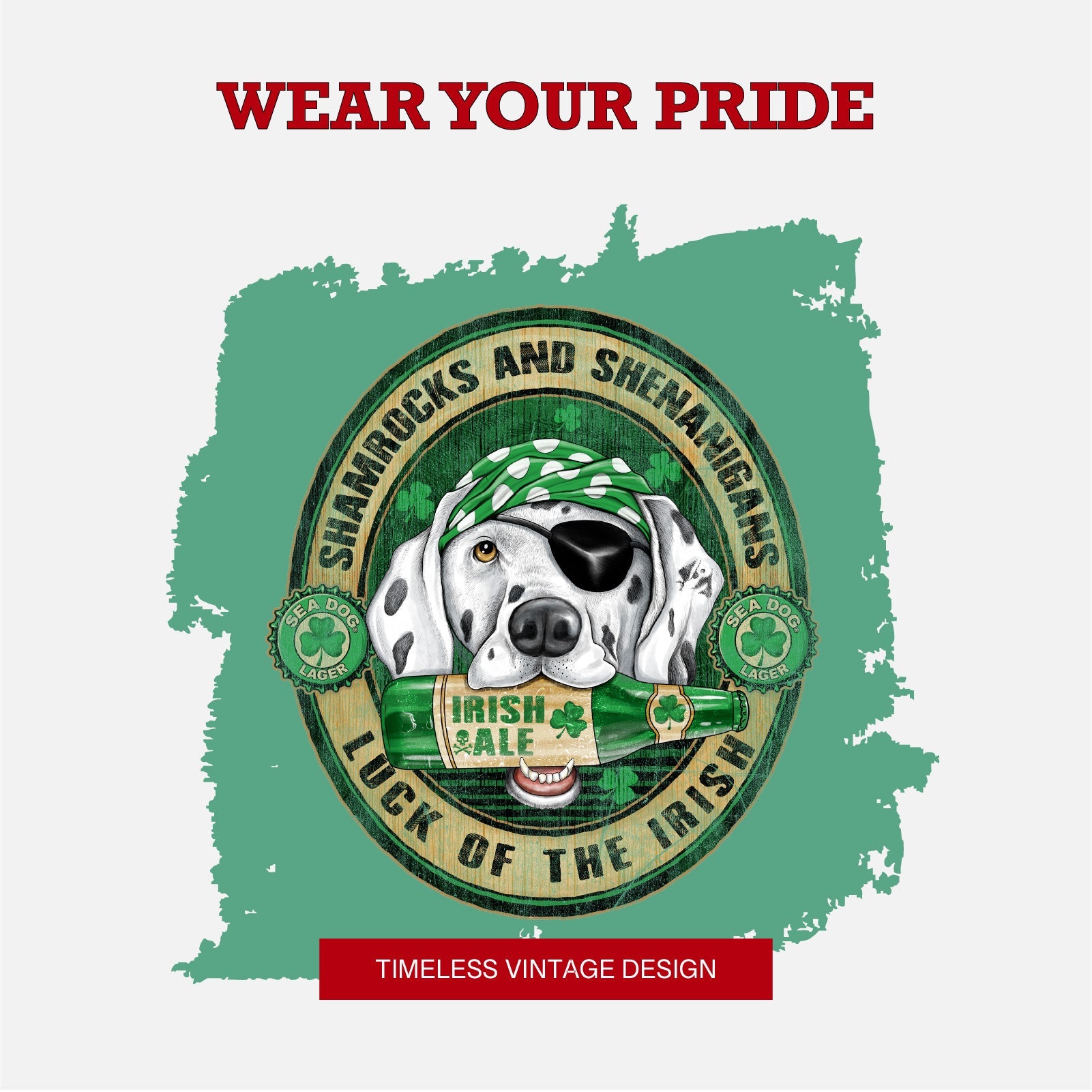 Shamrocks and Shenanigans Luck of The Irish Graphic T-Shirt
