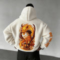 Demon Slayer Color-blocked Corduroy Hooded Sweatshirt