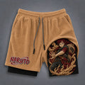 Naruto Unisex Double-layer Shorts With Anime Print