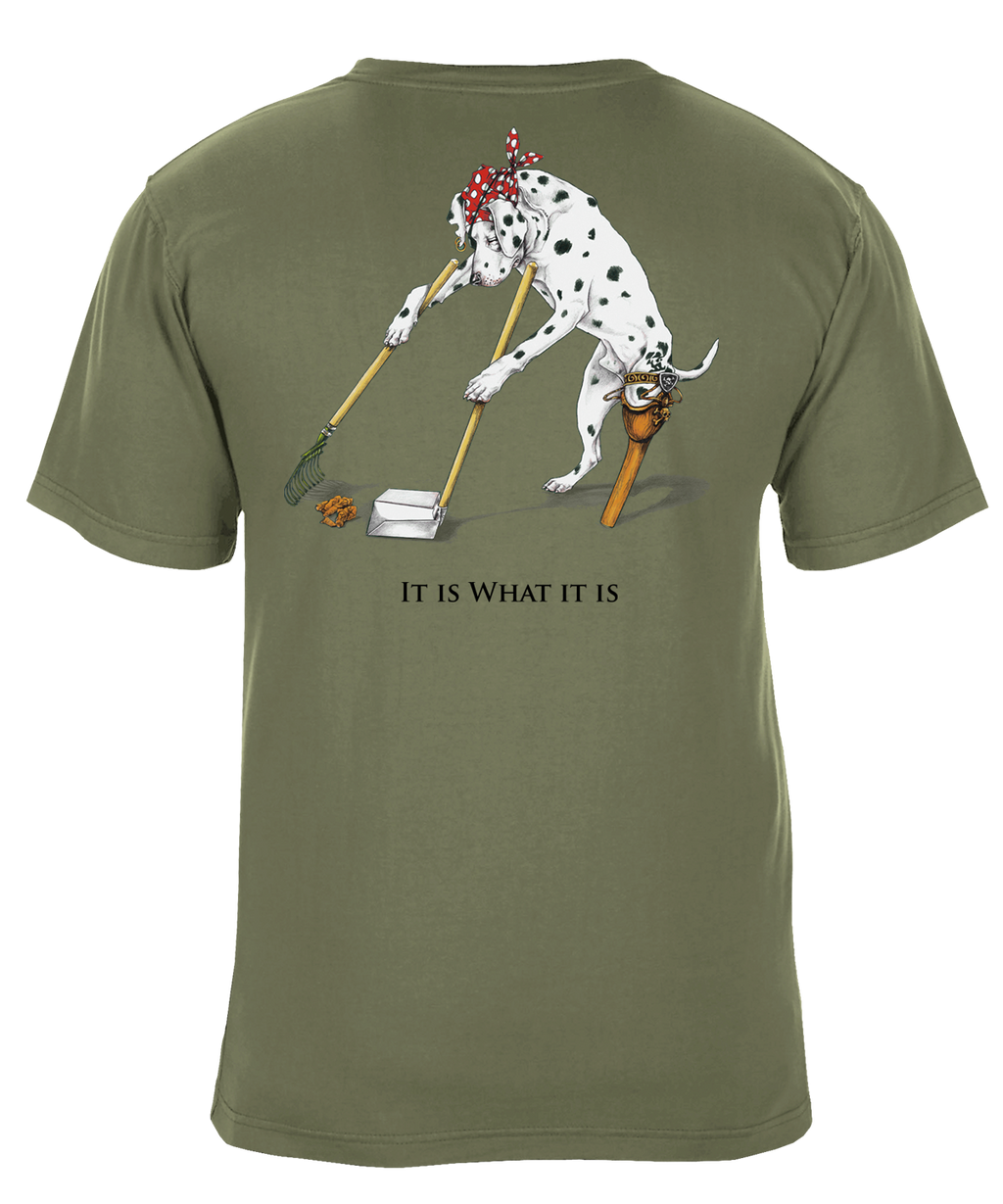 Sea Dog It Is What It Is Yard Work Dog Graphic T-Shirt