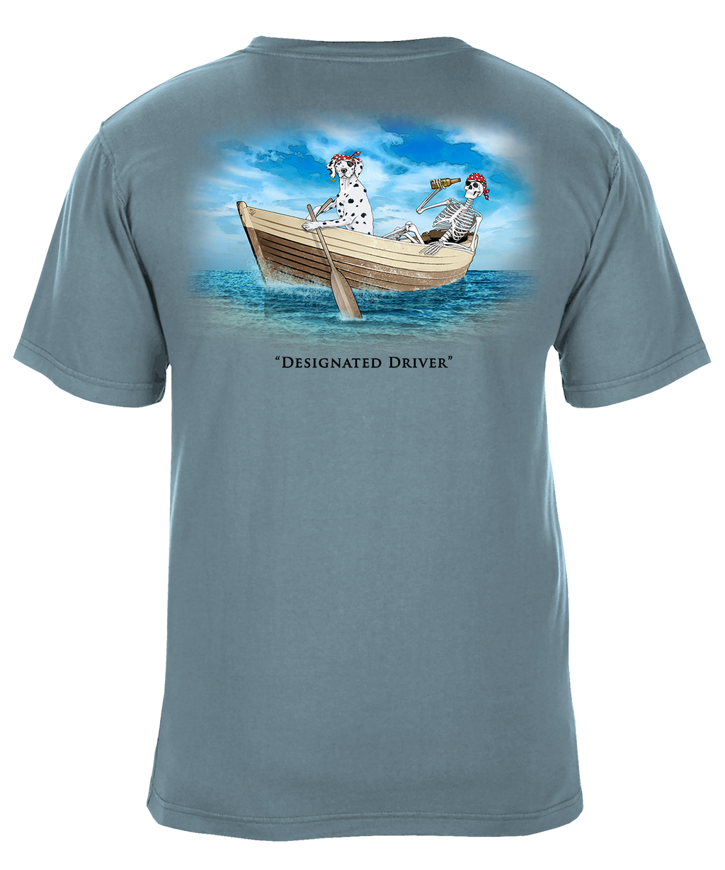 Designated Driver Party Boat Graphic T-Shirt