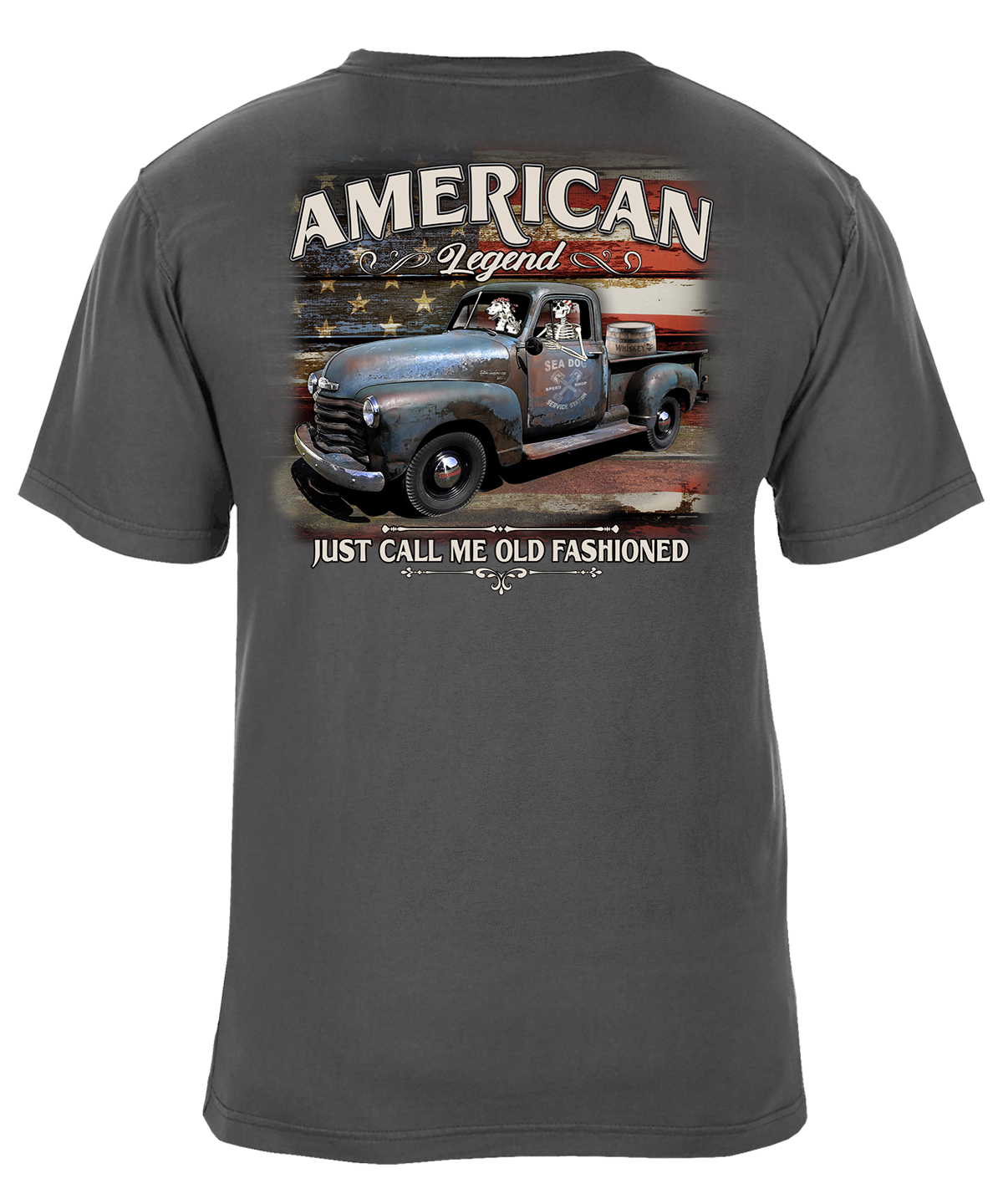 American Legend Just Call Me Old Fashioned Patriotic Vintage Truck T-Shirt