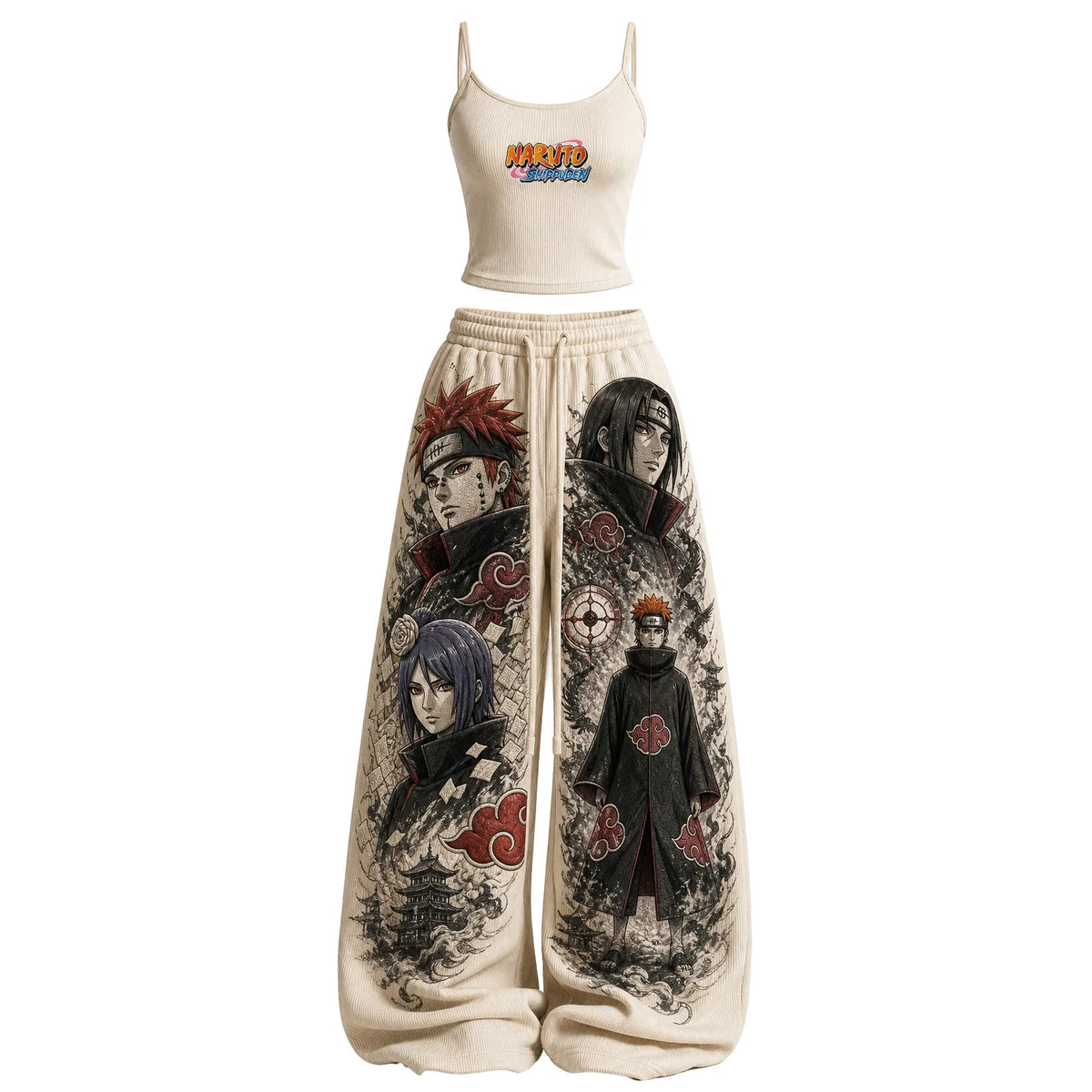 Naruto Women's Anime-Print Camisole And Pants Set