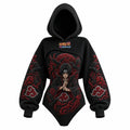 Naruto Women's Anime-Print Hooded Romper Set