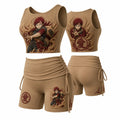 Naruto Women's Anime-Print Tank Top And Shorts Sports Set