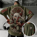 Naruto Unisex Anime-Style Retro Corduroy Oversized T-Shirt