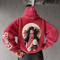 Demon Slayer Color-blocked Corduroy Hooded Sweatshirt