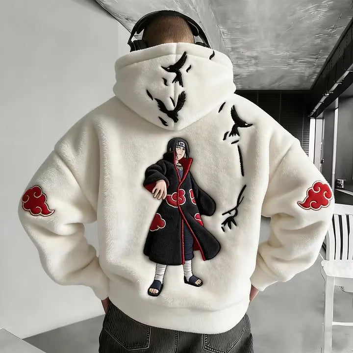 Naruto Color Blocked Plush Hoodie