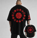 Naruto Unisex Anime-Style Retro Corduroy Oversized T-Shirt