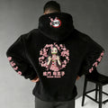 Demon Slayer Color-blocked Corduroy Hooded Sweatshirt