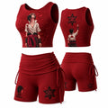 Naruto Women's Anime-Print Tank Top And Shorts Sports Set