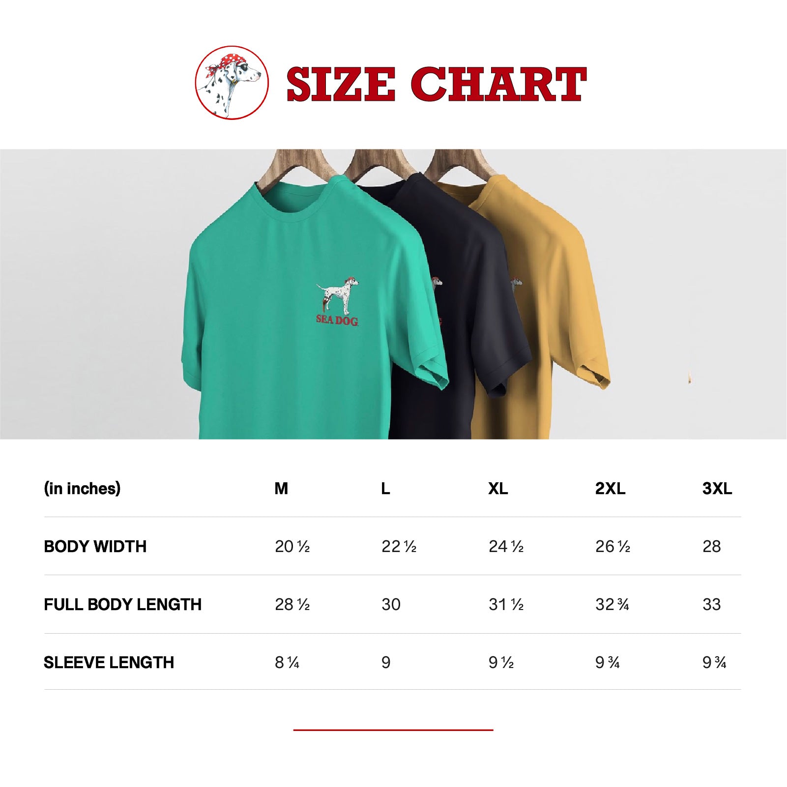 Sea Dog Classic Original Pocket Tee - Available in 5 Colors