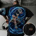 Demon Slayer Vintage Anime Print T-shirt