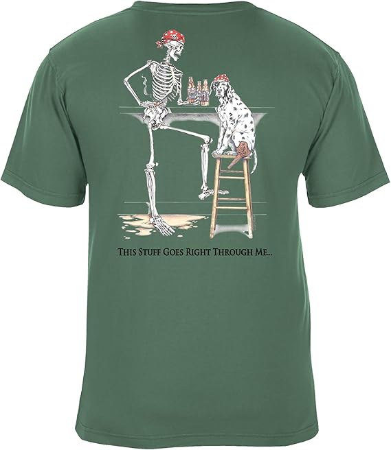 Bones Drinker Pirate Bar Graphic T-Shirt - Available in 2 Colors