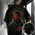 Naruto Unisex Anime-Style Retro Corduroy Oversized T-Shirt