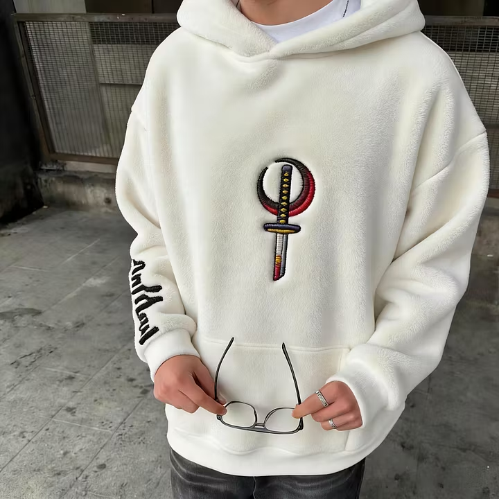 Demon Slayer Vintage Graphic Men Hoodie Loose Streetwear Pullover