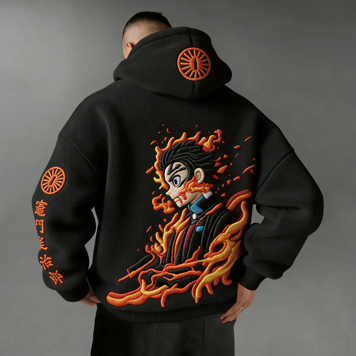 Demon Slayer Hinokami Kagura Plush Hoodie