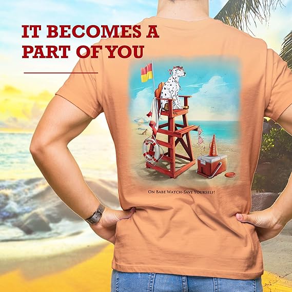 On Babe Watch Beach Lifeguard Graphic T-Shirt - Available in 3 Colors