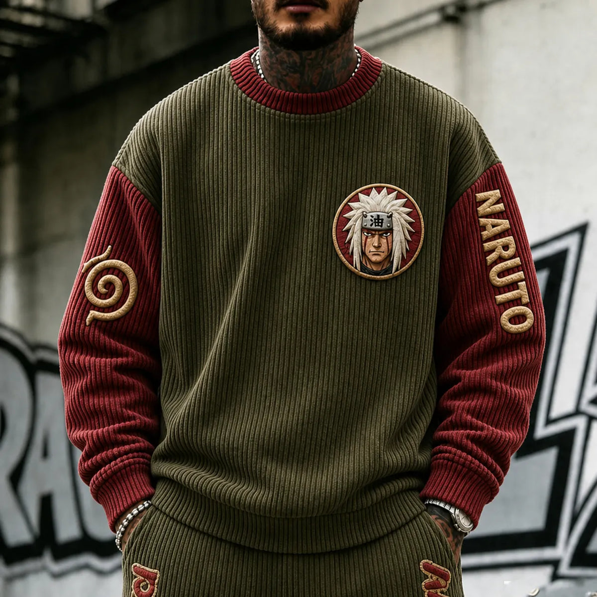 Naruto Unisex Anime-print Crewneck Sweatshirt