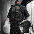 Naruto Unisex Anime-Style Retro Corduroy Oversized T-Shirt
