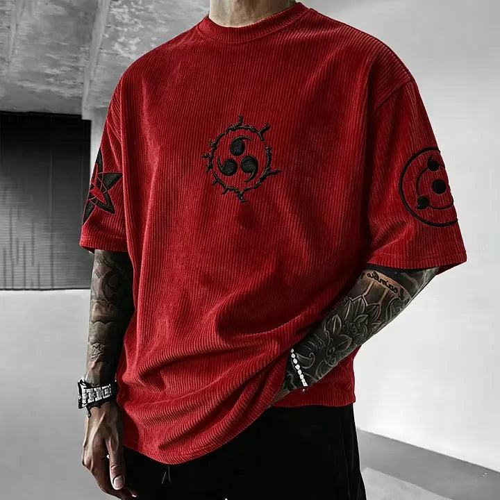 Naruto Anime Vintage Corduroy T-Shirt