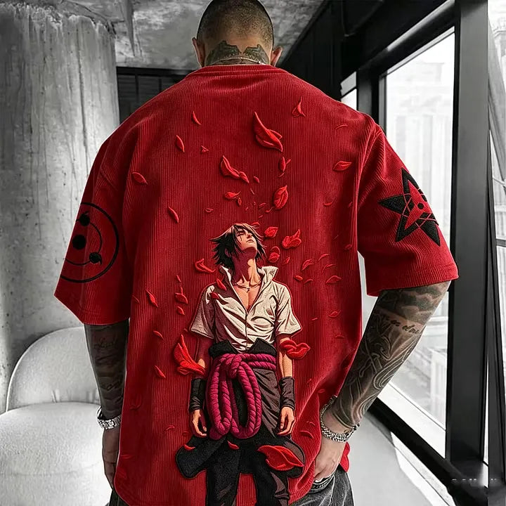 Naruto Anime Vintage Corduroy T-Shirt
