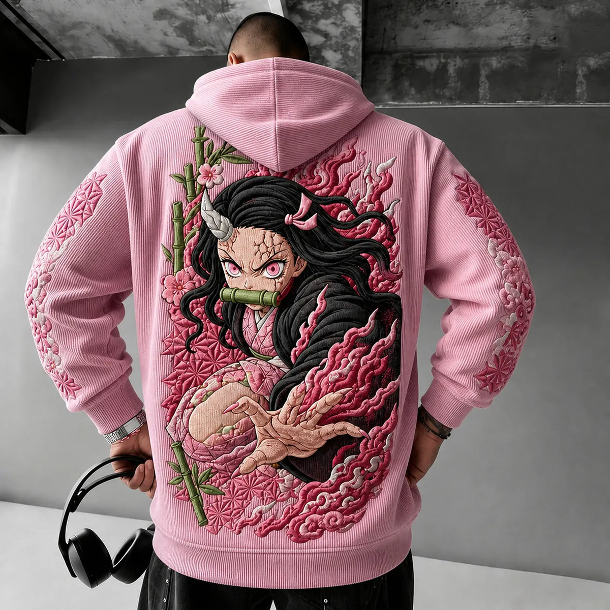 Demon Slayer Unisex Anime-print Hoodie