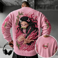 Demon Slayer Unisex Anime-print Crewneck Sweatshirt
