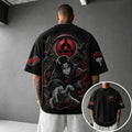 Naruto Unisex Anime-Style Retro Corduroy Oversized T-Shirt