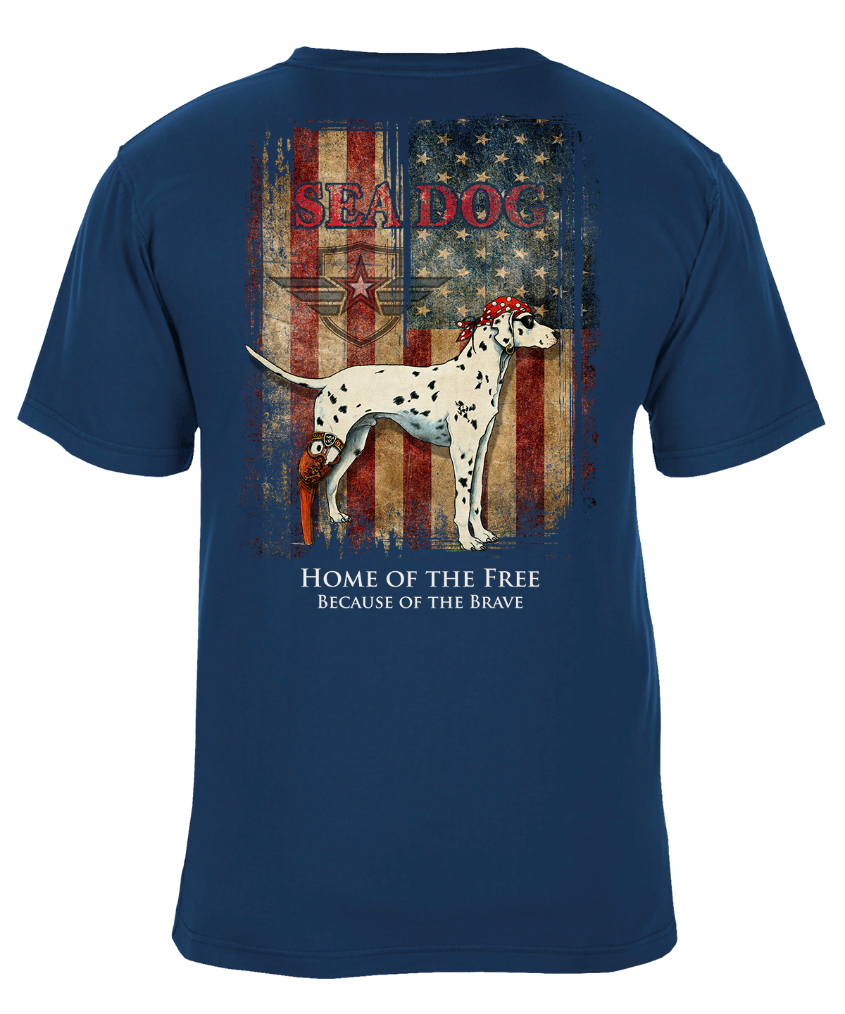 Home of the Free Patriotic US Flag T-Shirt - Available in 4 Colors