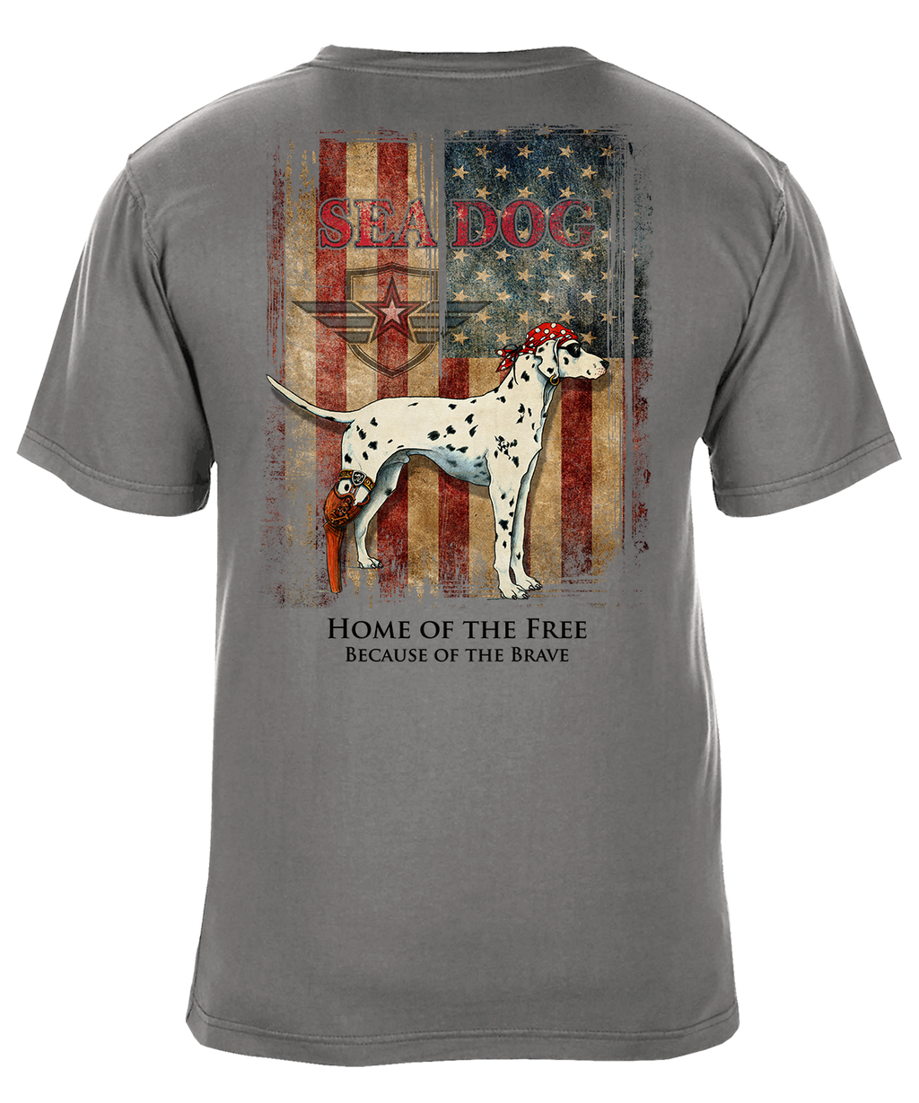 Home of the Free Patriotic US Flag T-Shirt - Available in 4 Colors