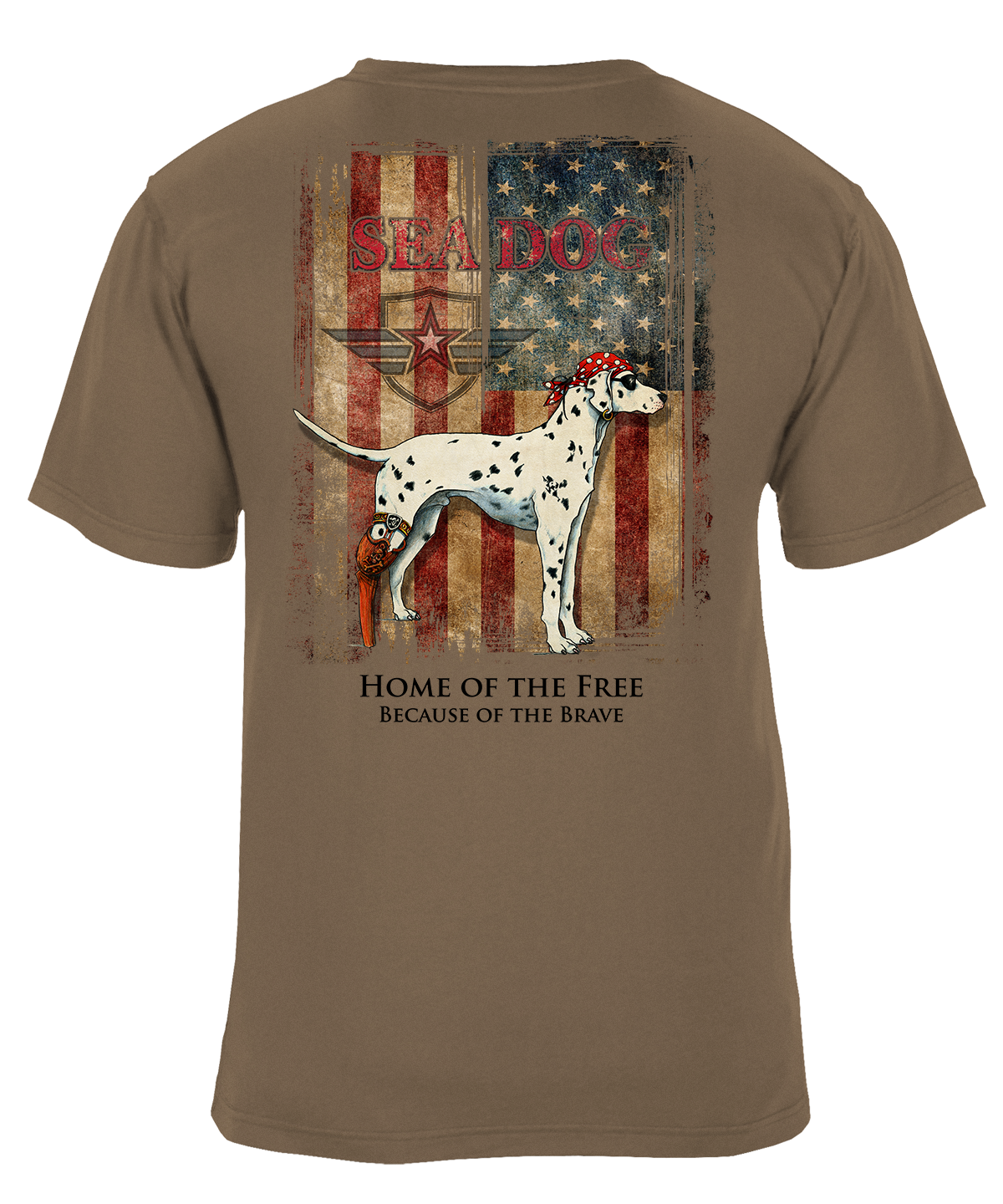 Home of the Free Patriotic US Flag T-Shirt - Available in 4 Colors
