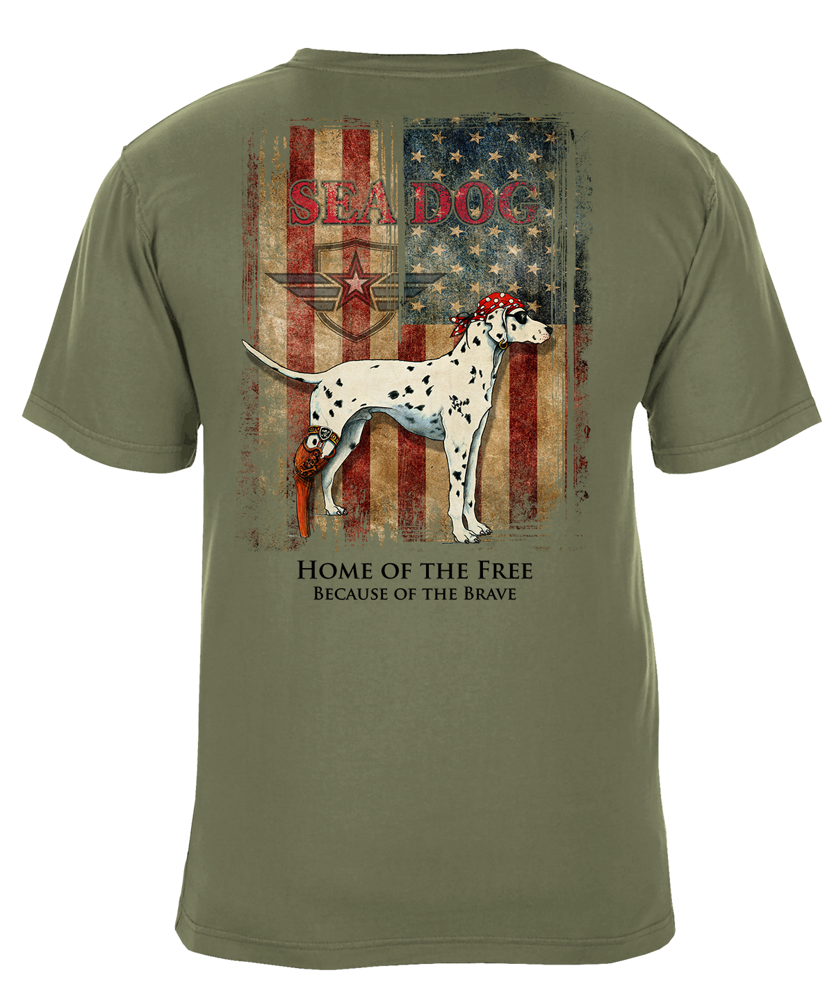 Home of the Free Patriotic US Flag T-Shirt - Available in 4 Colors
