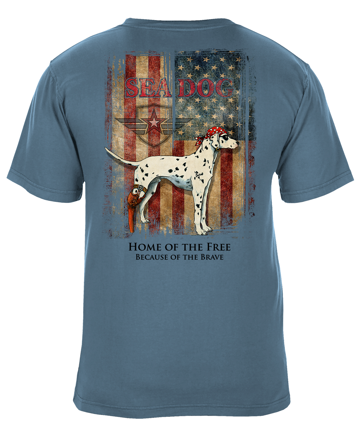 Home of the Free Patriotic US Flag T-Shirt - Available in 4 Colors