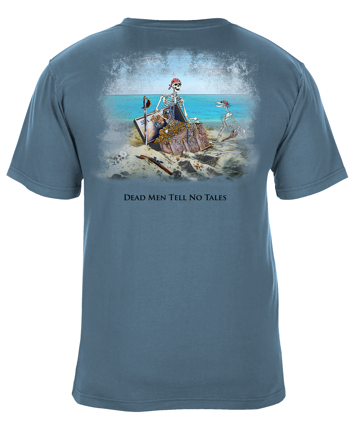 Dead Men Tell No Tales Treasure Beach Graphic T-Shirt