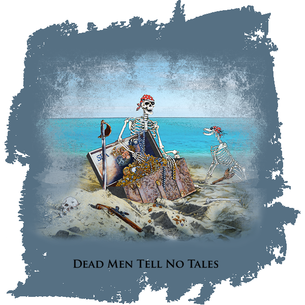 Dead Men Tell No Tales Treasure Beach Graphic T-Shirt