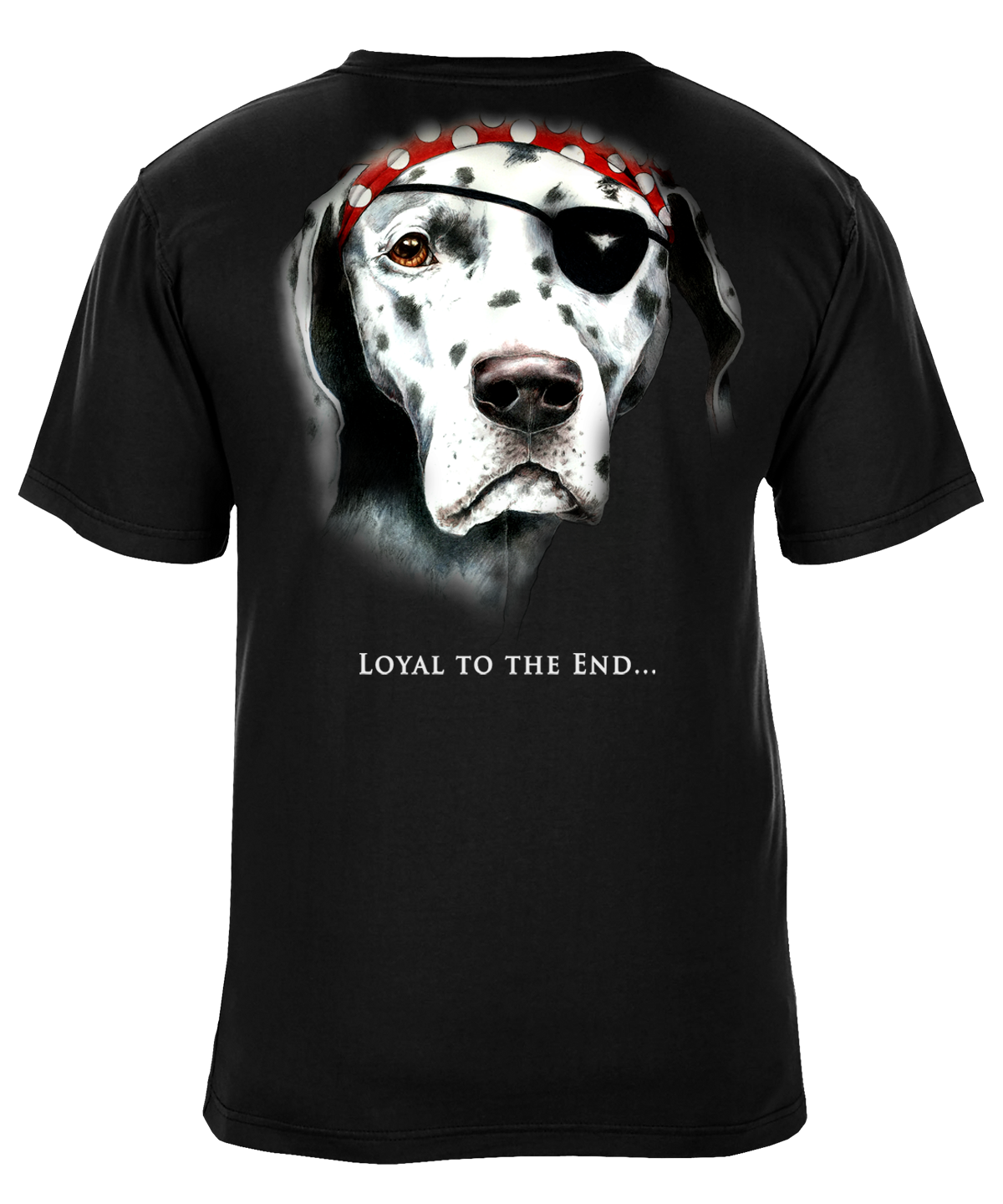 Loyal To The End Pirate Dog Graphic T-Shirt